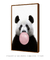 Quadro Decorativo Infantil Panda Chiclete Bubble Rosa - comprar online