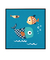 Quadro Decorativo Infantil Peixinhos - Série Fundo do Mar