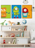 Quadro Decorativo Infantil Robô Verde e Azul - loja online