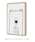 Quadro Decorativo Infantil Urso Animais Traço - comprar online