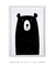 Quadro Decorativo Infantil Urso Preto Fundo Branco - Quadros Incríveis