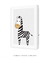 Imagem do Quadro Decorativo Infantil Zebra Bege Safari