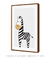 Quadro Decorativo Infantil Zebra Bege Safari na internet