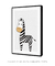 Quadro Decorativo Infantil Zebra Bege Safari - Quadros Incríveis