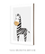 Quadro Decorativo Infantil Zebra Bege Safari - comprar online