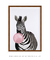 Quadro Decorativo infantil Zebra Chiclete Bubble Rosa - comprar online