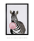 Quadro Decorativo infantil Zebra Chiclete Bubble Rosa - Quadros Incríveis