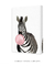 Quadro Decorativo infantil Zebra Chiclete Bubble Rosa - comprar online