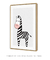 Quadro Decorativo Infantil Zebra Rosa Safari - comprar online