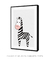 Quadro Decorativo Infantil Zebra Rosa Safari - Quadros Incríveis