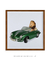 Quadro Decorativo Leão de Carro Verde - comprar online