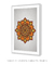 Quadro Decorativo Mandala Laranja