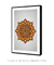 Quadro Decorativo Mandala Laranja - Quadros Incríveis