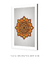 Quadro Decorativo Mandala Laranja - comprar online