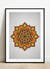 Quadro Decorativo Mandala Laranja - loja online