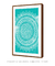 Quadro Decorativo Mandala Turquesa