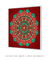 Quadro Decorativo Mandala Vermelha e Verde - comprar online