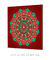 Quadro Decorativo Mandala Vermelha e Verde na internet