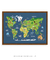 Quadro Decorativo Mapa Mundi Animais - comprar online