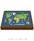 Quadro Decorativo Mapa Mundi Animais na internet
