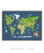 Quadro Decorativo Mapa Mundi Animais - Quadros Incríveis