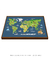 Quadro Decorativo Mapa Mundi Animais - loja online