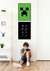 Quadro Decorativo Minecraft Ferramentas - loja online