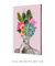 Imagem do Quadro Decorativo Mulher Cactos e Flores na Cabeça
