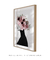 Quadro Decorativo Mulher Flores Na Cabeça Perfil na internet