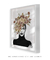 Quadro Decorativo Mulher Flores na Cabeça - loja online
