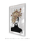 Quadro Decorativo Mulher Flores na Cabeça - comprar online