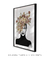 Quadro Decorativo Mulher Flores na Cabeça - comprar online