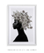 Quadro Decorativo Mulher Negra Flores na Cabeça 2 - Quadros Incríveis