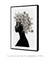 Quadro Decorativo Mulher Negra Flores na Cabeça 2 - Quadros Incríveis
