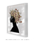 Quadro Decorativo Mulher Negra Flores na Cabeça - loja online