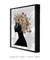Quadro Decorativo Mulher Negra Flores na Cabeça - loja online