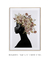 Quadro Decorativo Mulher Negra Flores na Cabeça - comprar online