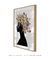 Quadro Decorativo Mulher Negra Flores na Cabeça na internet