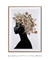 Quadro Decorativo Mulher Negra Flores na Cabeça - Quadros Incríveis