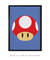 Quadro Decorativo Super Mario Cogumelo Videogame - Quadros Incríveis