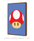 Quadro Decorativo Super Mario Cogumelo Videogame - loja online