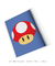 Quadro Decorativo Super Mario Cogumelo Videogame na internet