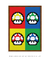 Quadro Decorativo Super Mario Cogumelos Videogame - comprar online