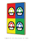 Quadro Decorativo Super Mario Cogumelos Videogame - comprar online