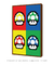 Quadro Decorativo Super Mario Cogumelos Videogame na internet
