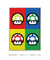 Quadro Decorativo Super Mario Cogumelos Videogame - comprar online