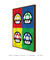 Quadro Decorativo Super Mario Cogumelos Videogame - loja online