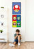 Quadro Decorativo Super Mario Cogumelos Videogame - Quadros Incríveis