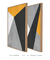 Quadros Decorativos Abstratos Amarelo Cinza e Preto - Composição com 2 Quadros - comprar online