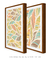 Quadros Decorativos Abstratos Folhas - Composição com 2 Quadros - comprar online